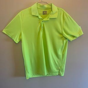 Izod Lime Green Polo Shirt, L